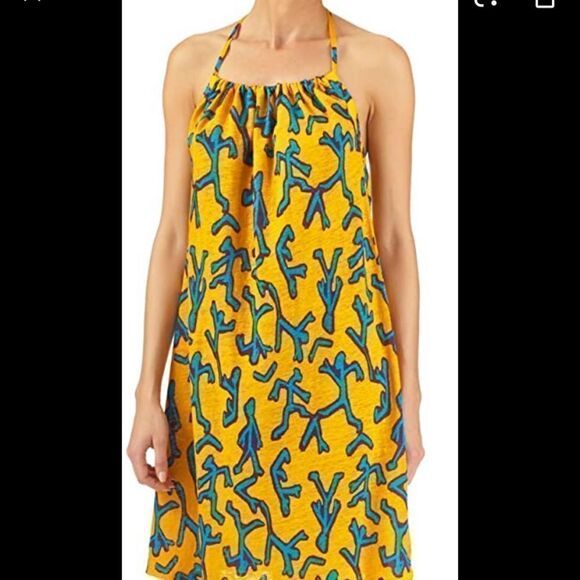 Vilebrequin-Danse-Halter-Back-Dress-turmeric color   - Picture 1 of 7